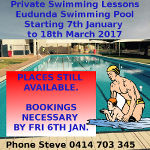 Private Swimming Lessons at Eudunda Swimming Pool – BOOK NOW!