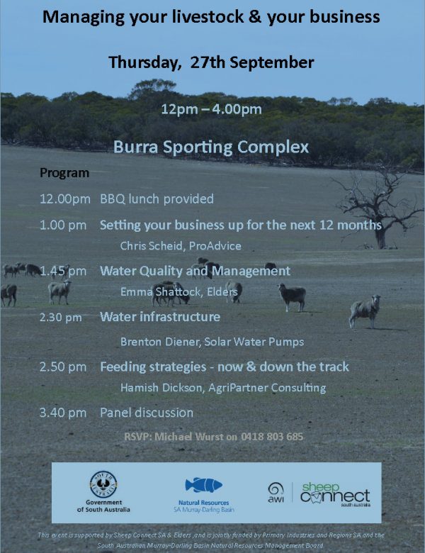 Dry Season workshop 27th Sept 2018 - Burra