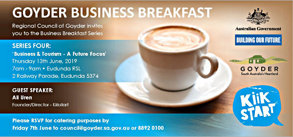 Goyder Business Breakfast 13th June 2019