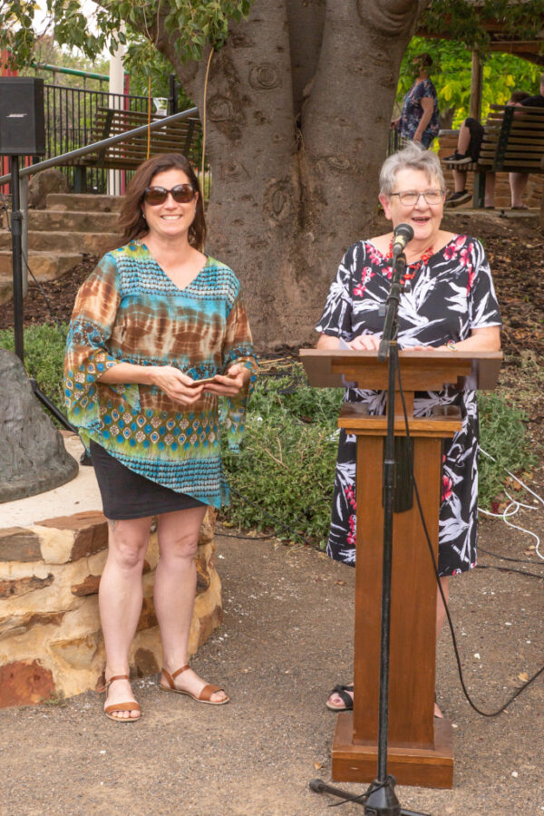 Colin Thiele 100th Debbie & Margaret - Photo by Robyn Bradbrook