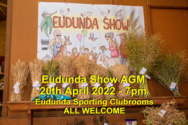 Eudunda Show AGM – 20th April 2022