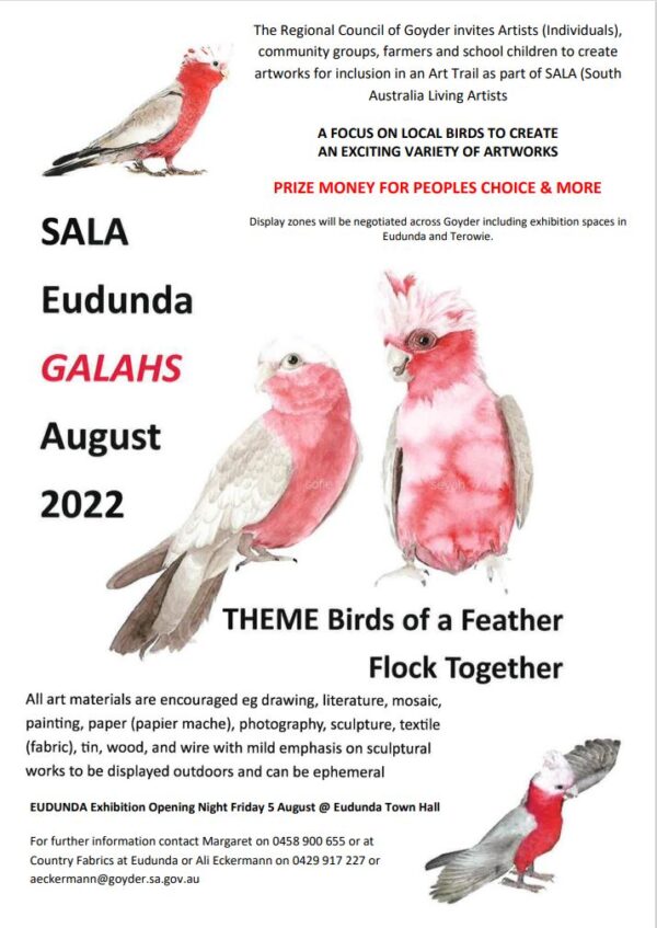 SALA Eudunda – 4th Aug 2022 – ‘Birds of a Feather Flock Together’