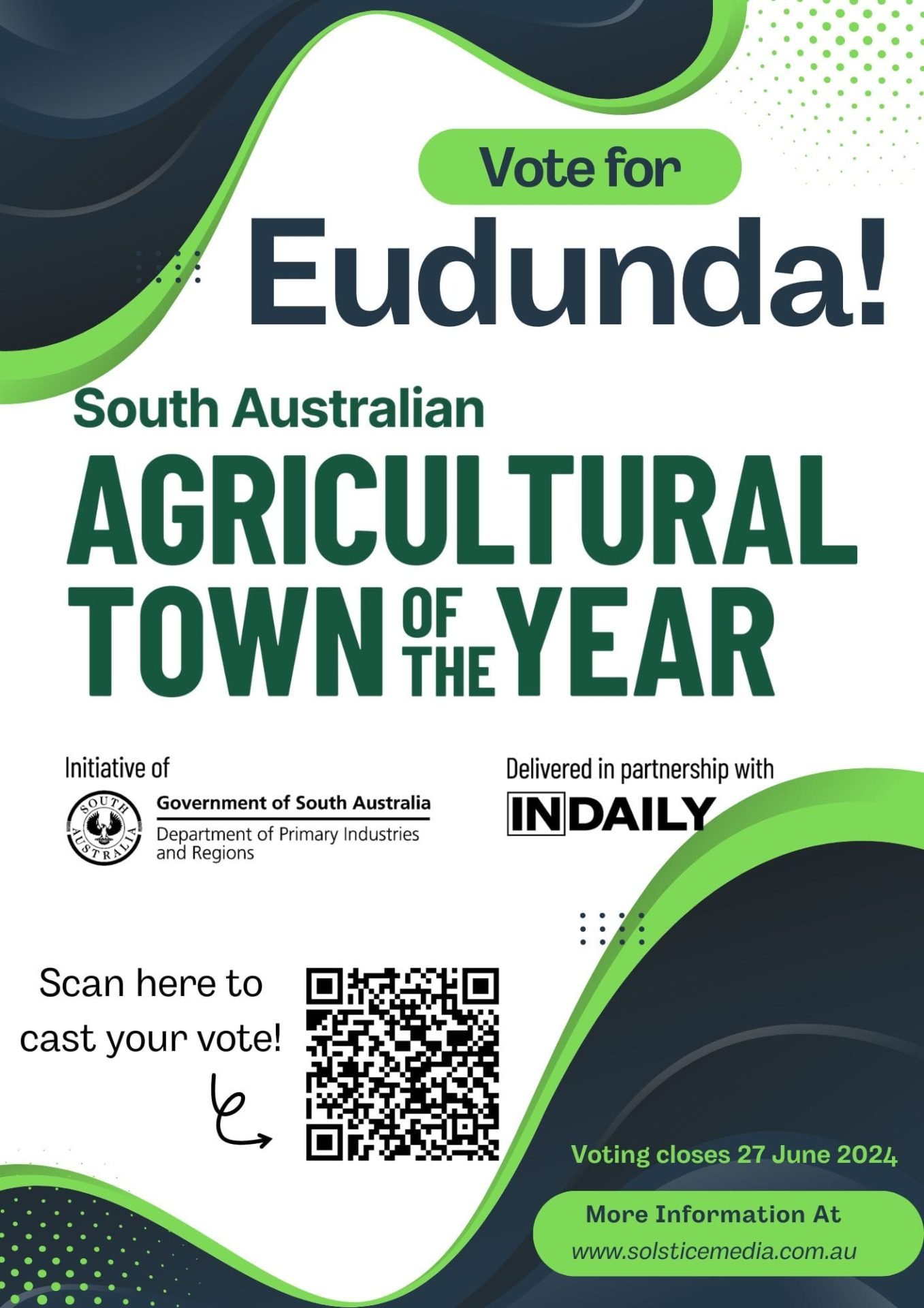 Eudunda Nominated For Ag Town Of The Year – URGENT PLEASE VOTE FOR EUDUNDA 2024